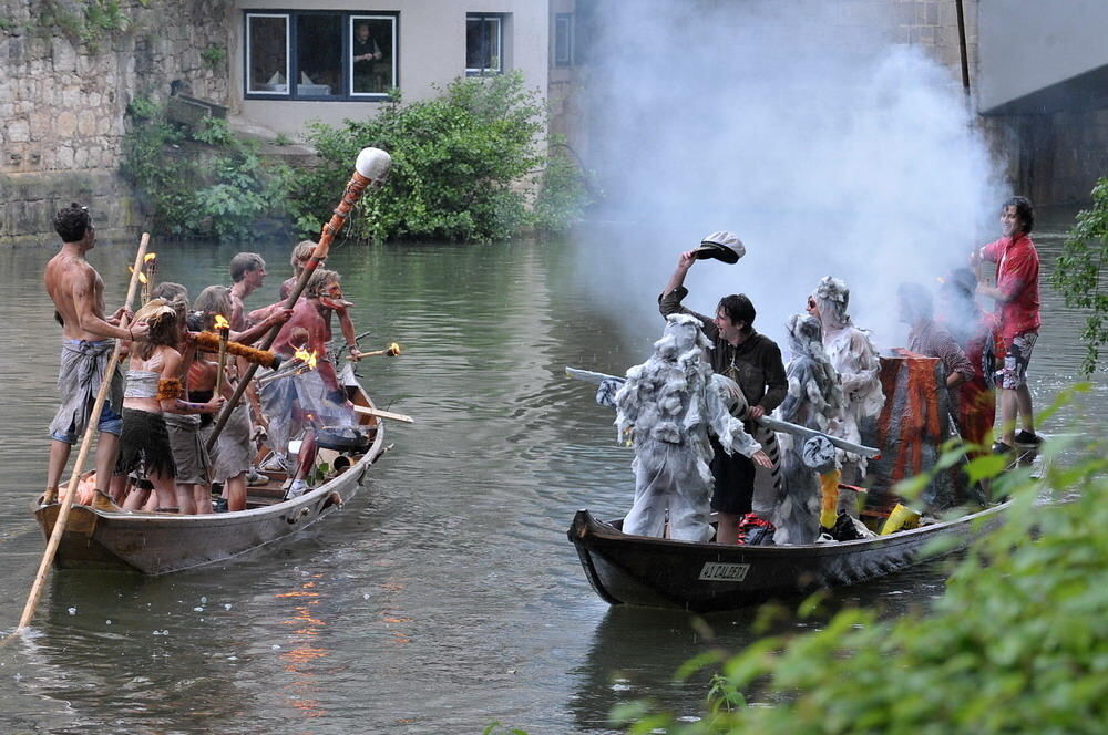 Stocherkahnrennen Tübingen 2010