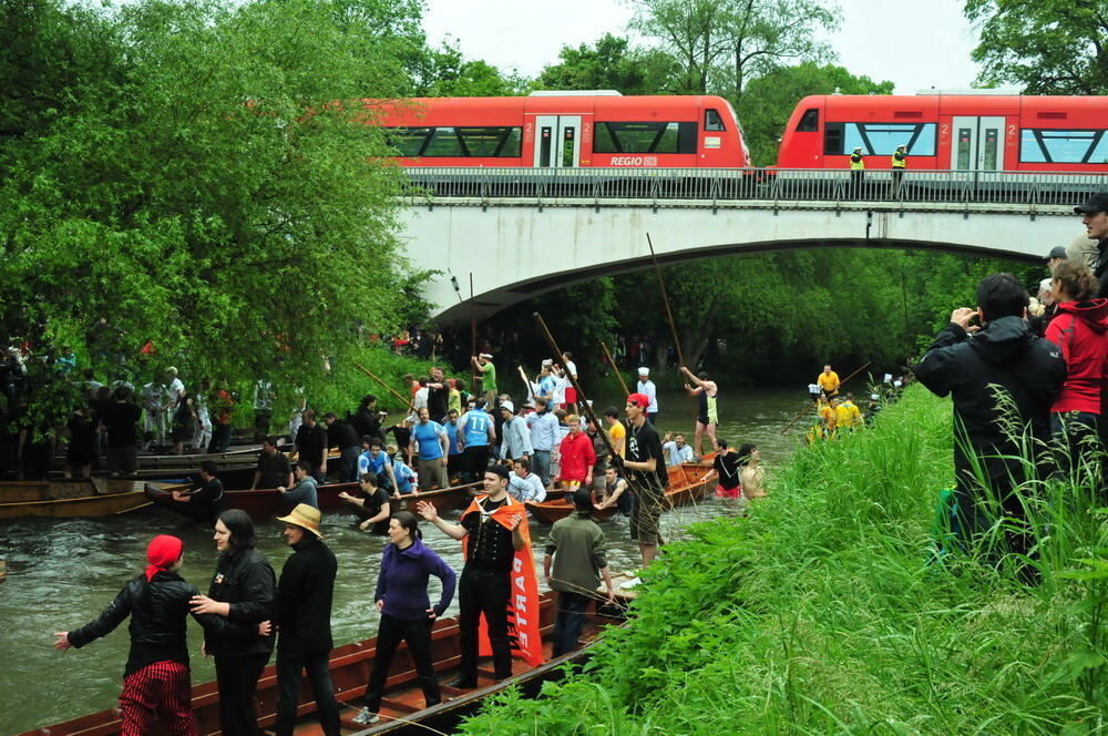 Stocherkahnrennen Tübingen 2010