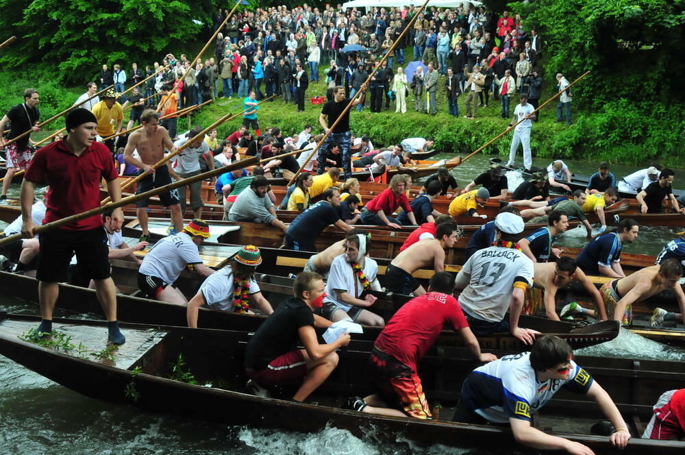 Stocherkahnrennen Tübingen 2010