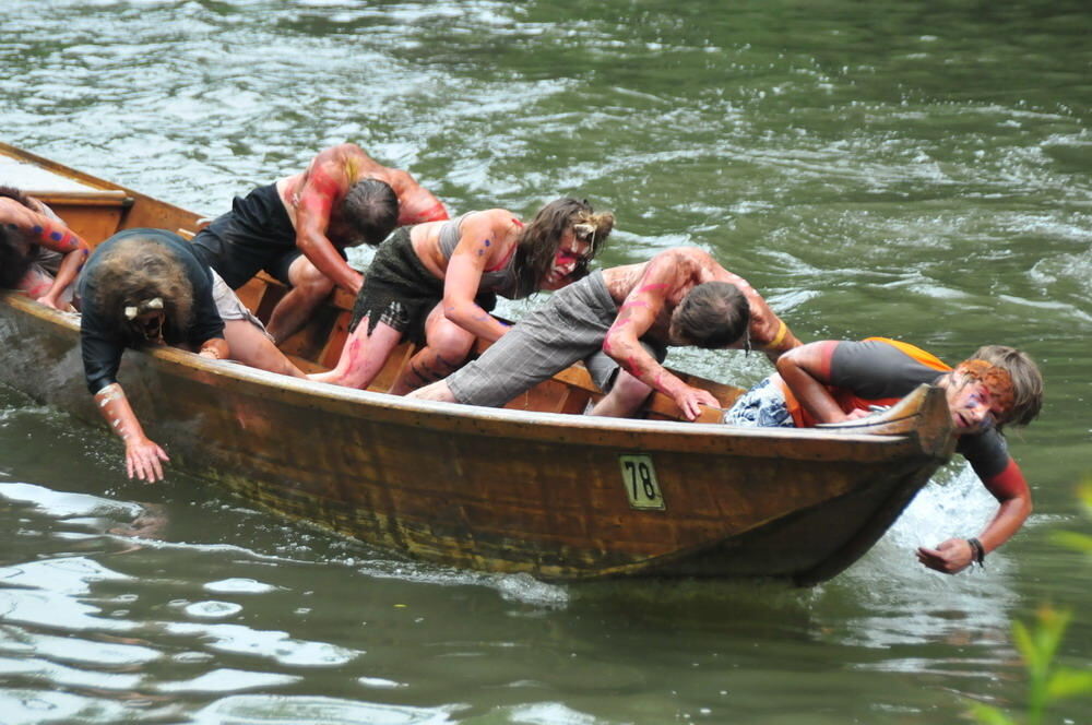 Stocherkahnrennen Tübingen 2010