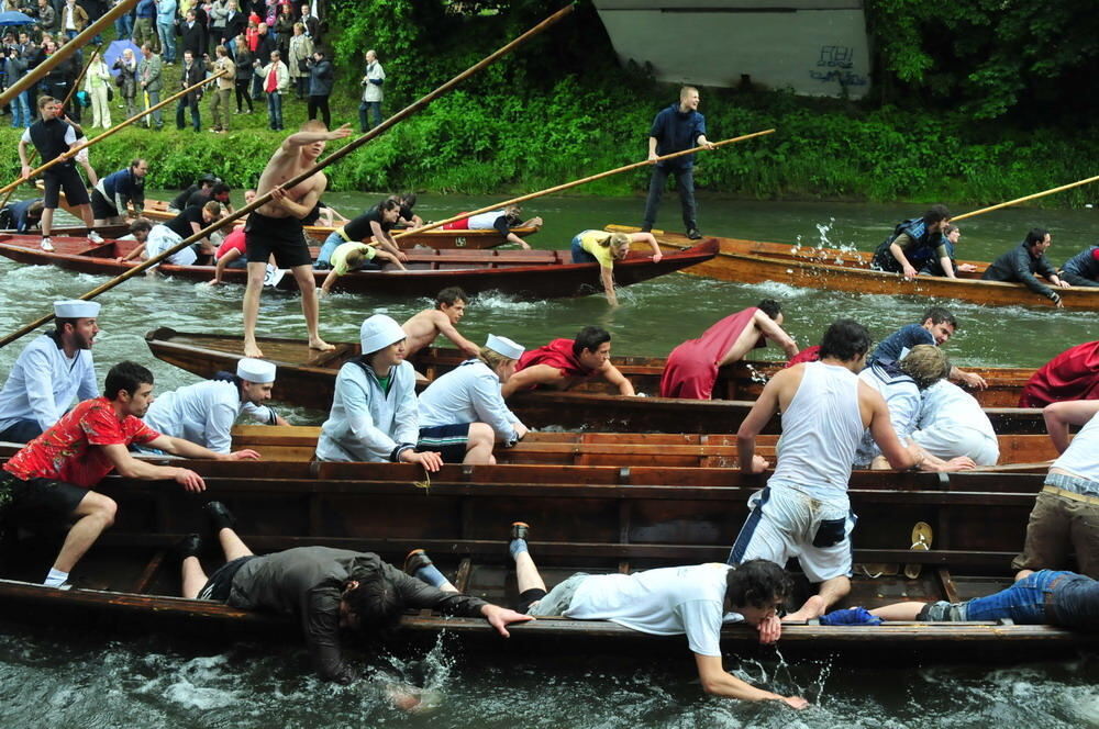 Stocherkahnrennen Tübingen 2010