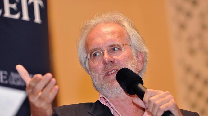 Harald Schmidt zu Gast an der Universität Tübingen.  GEA-FOTO: USCHI PACHER