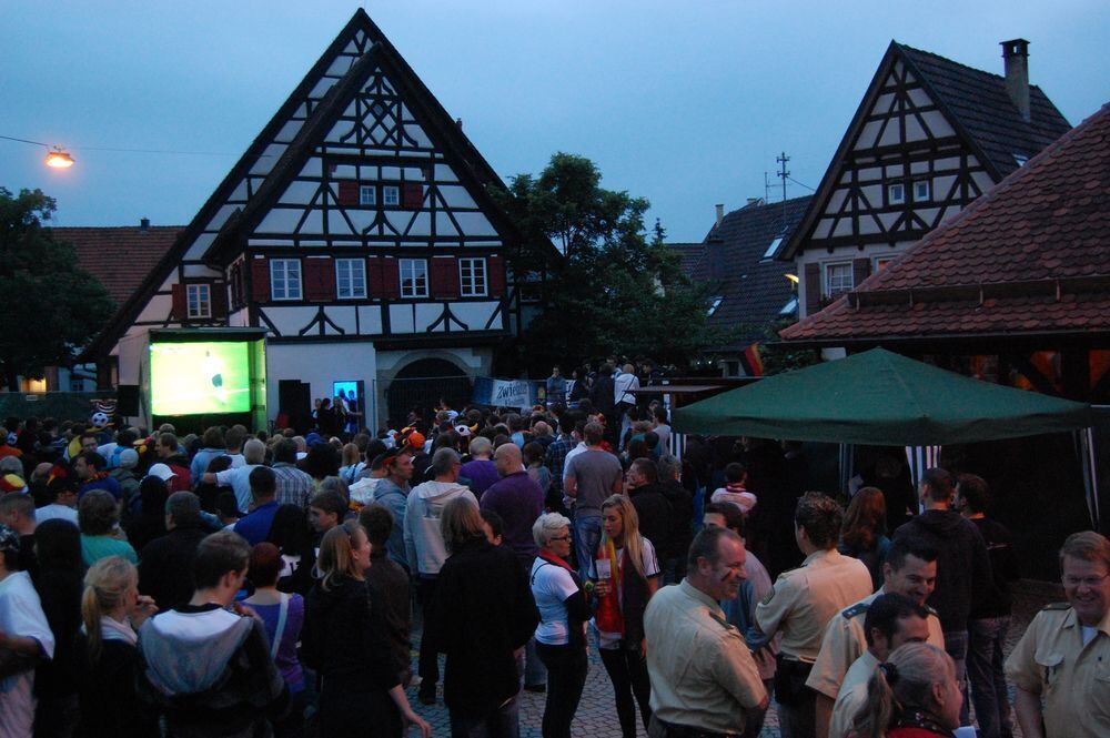 WM 2010 Deutschland - Australien Kelternplatz