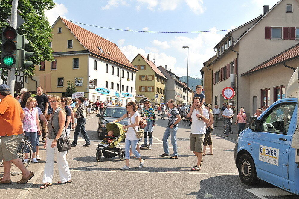 Lichtensteiner demonstrieren gegen Verkehrschaos