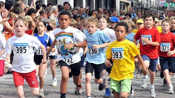 Die Jugend am Start beim Altstadtlauf.