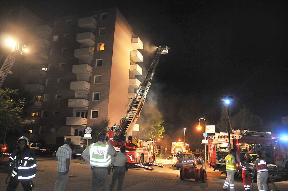 Brandstiftung im Hochhaus auf der Römerschanze