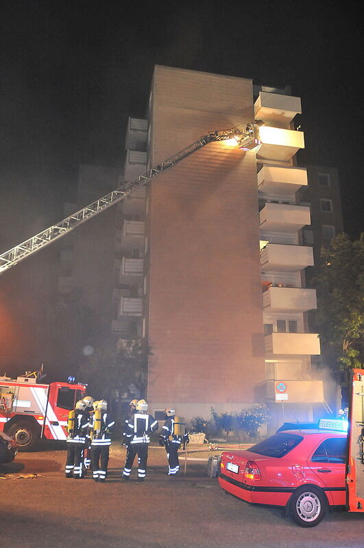 Brandstiftung im Hochhaus auf der Römerschanze