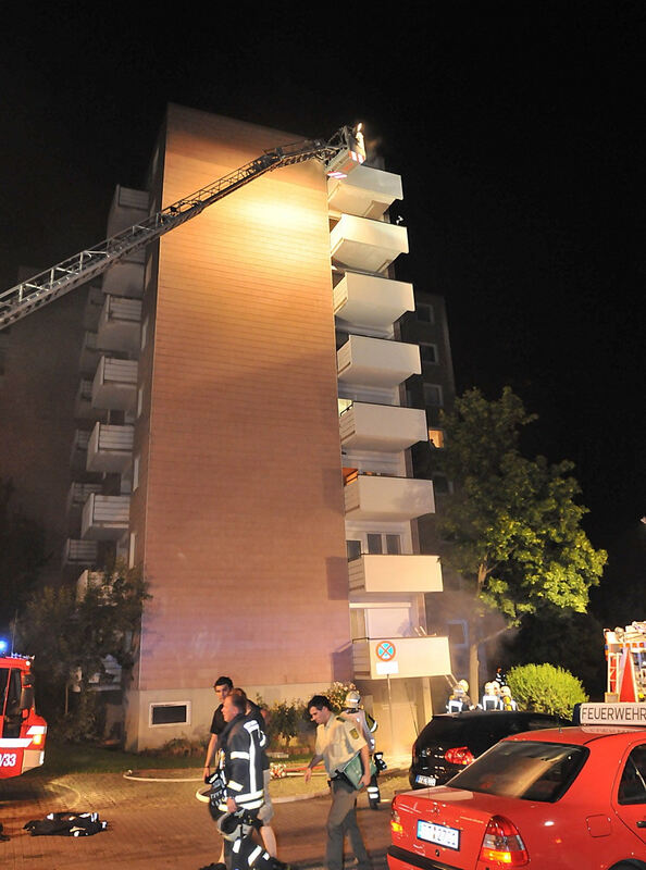 Brandstiftung im Hochhaus auf der Römerschanze