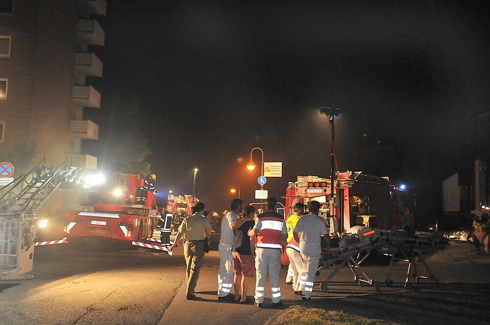 Brandstiftung im Hochhaus auf der Römerschanze