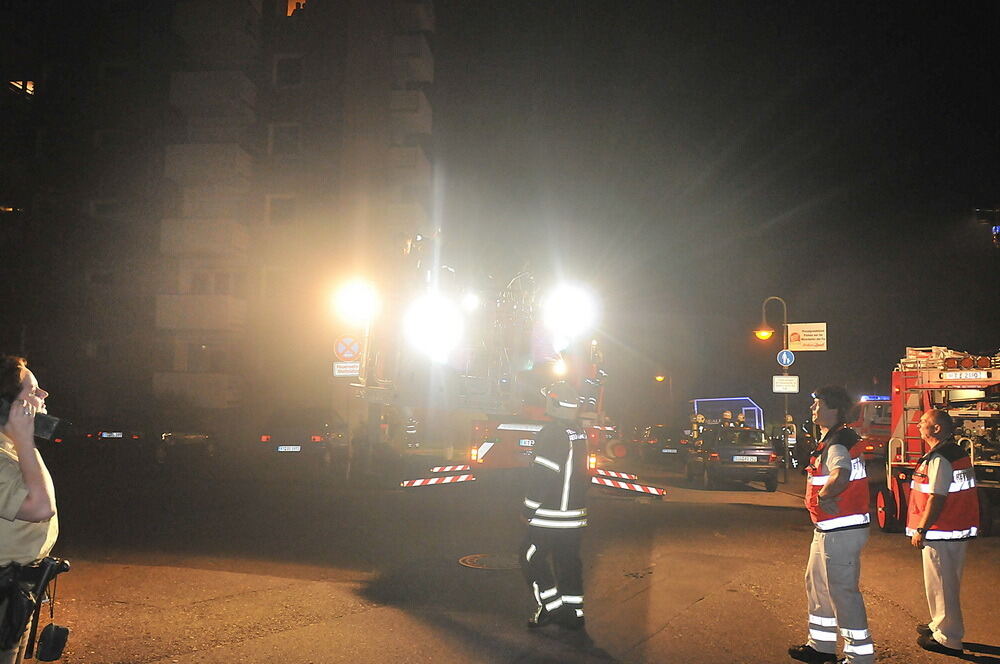 Brandstiftung im Hochhaus auf der Römerschanze