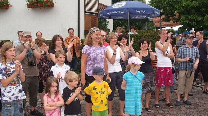 Beim Dorffest in Wannweil hatten große und kleine Besucher Spaß.