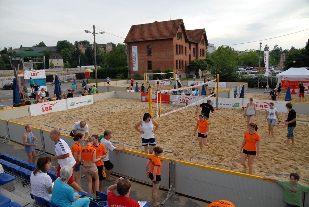 Beachvolleyball auf dem Bruderhausgelände 2010