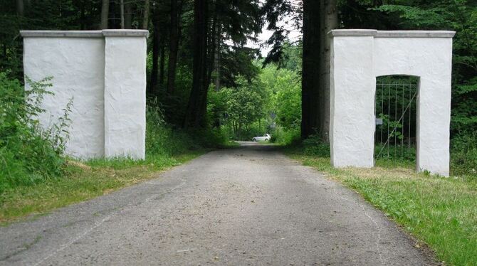 Nun fehlt nur noch die Tafel, um auch fremden Besuchern die Geschichte des Tors zu erklären.  GEA-FOTO: BARAL