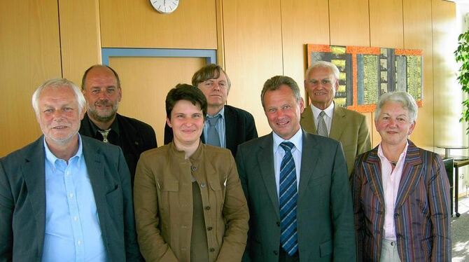 Positiv gestimmte Lichtensteiner bei der Stuttgarter Umweltministerin Tanja Gönner (dritte von links) mit (von links): Gerd Rech