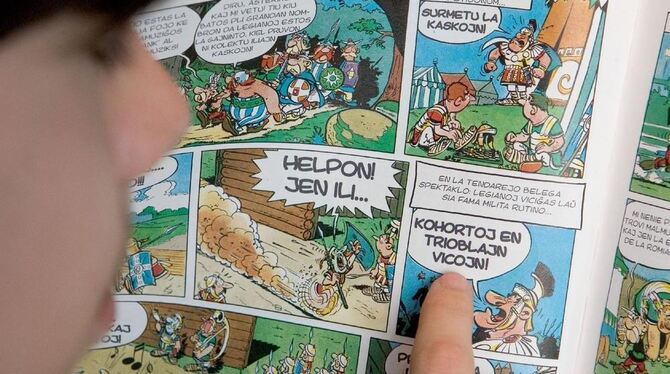 Asterix Comics gibt es auch in der Plansprache Esperanto.