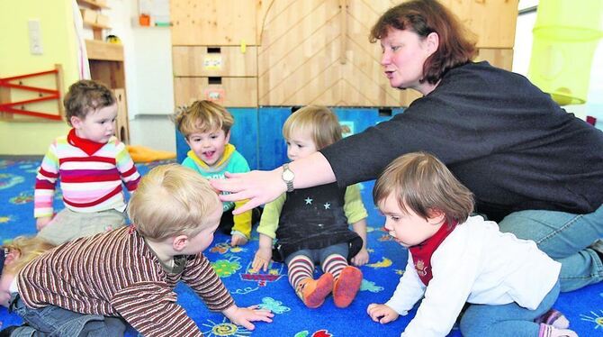 Um einen Platz im Kindergarten müssen junge Pfullinger im Allgemeinen nicht bangen. FOTO: DPA