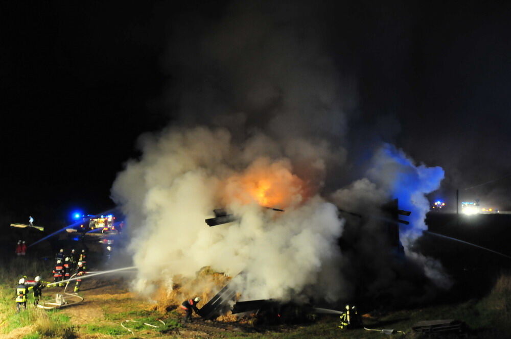 Großbrand bei Rottenburg August 2010