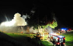 Großbrand bei Rottenburg August 2010