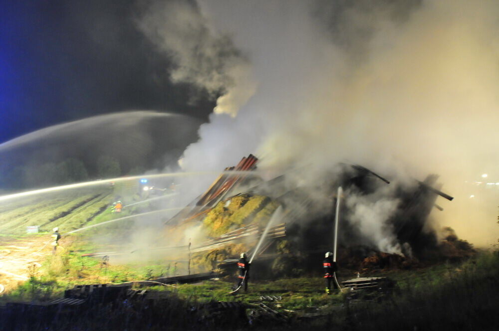 Großbrand bei Rottenburg August 2010