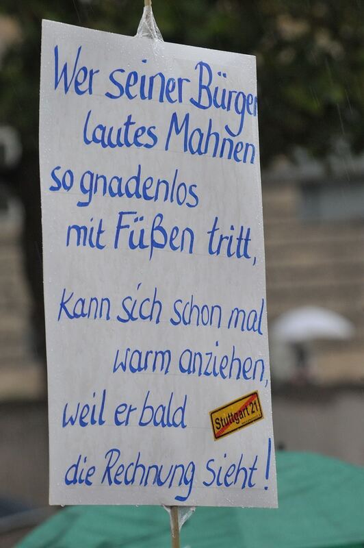 Großdemonstration gegen Stuttgart 21 August 2010