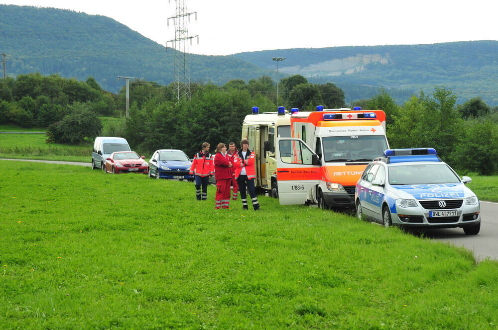 Großbrand in Ofterdinger Heulager