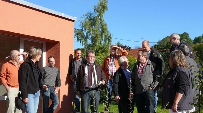 Nicht allen Gemeinderäten gefällt das Orange am Bürgerhaus in Ohnastetten.   FOTO: GAP