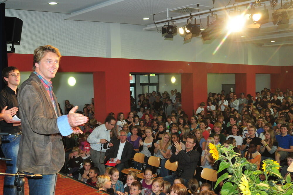 Jörg Pilawa zu Besuch in Mössingen Foto: Meyer