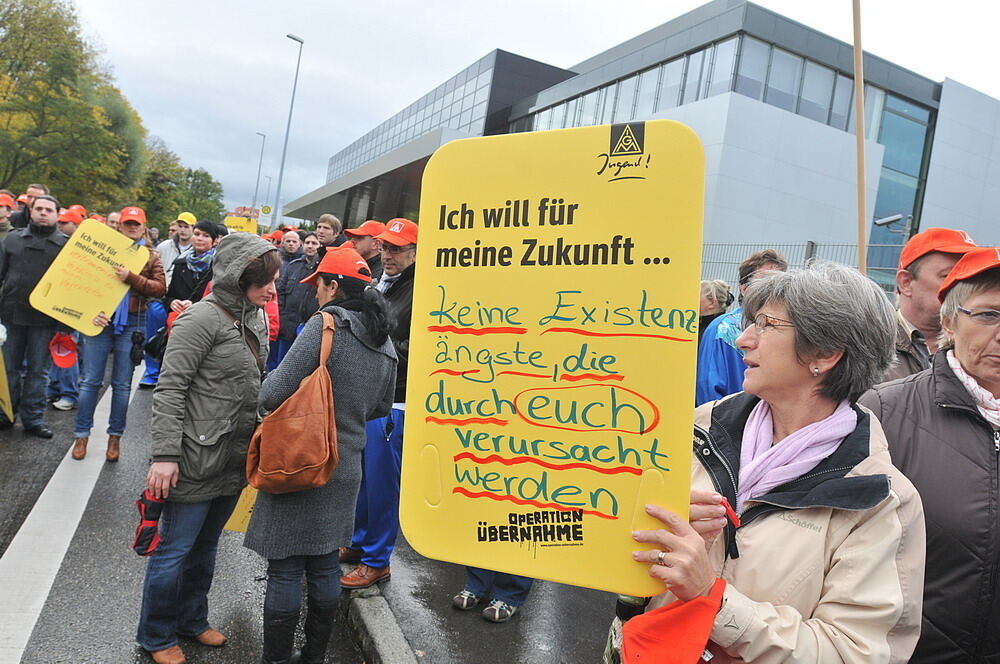 Protestaktion Bosch Reutlingen Oktober 2010