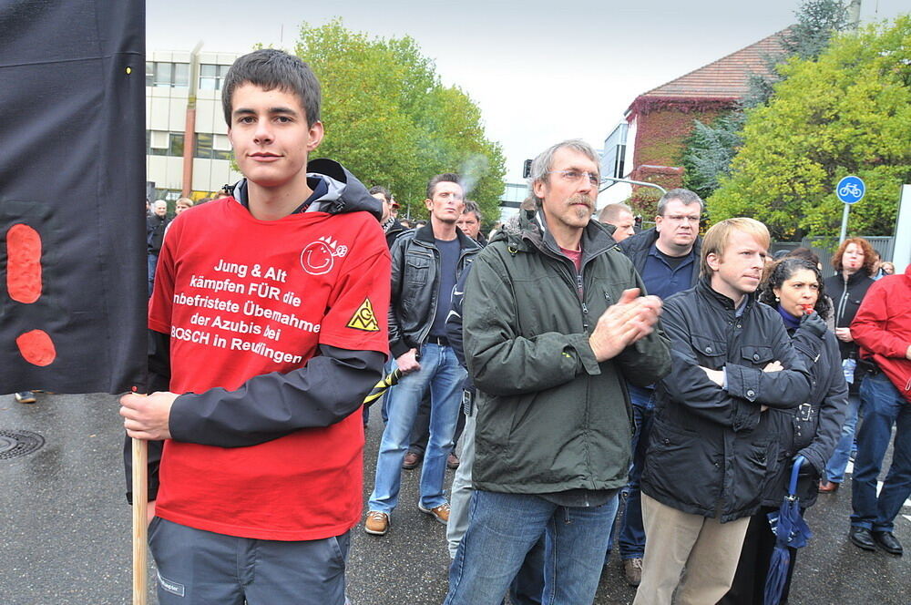 Protestaktion Bosch Reutlingen Oktober 2010