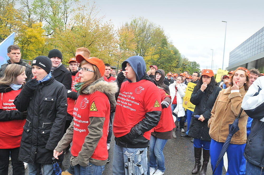 Protestaktion Bosch Reutlingen Oktober 2010