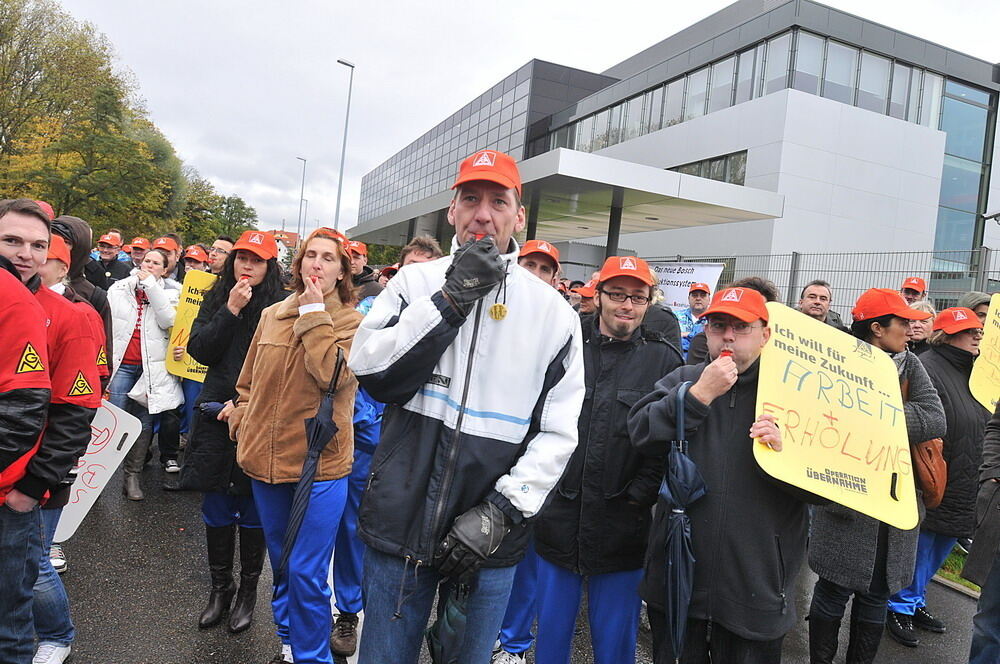 Protestaktion Bosch Reutlingen Oktober 2010