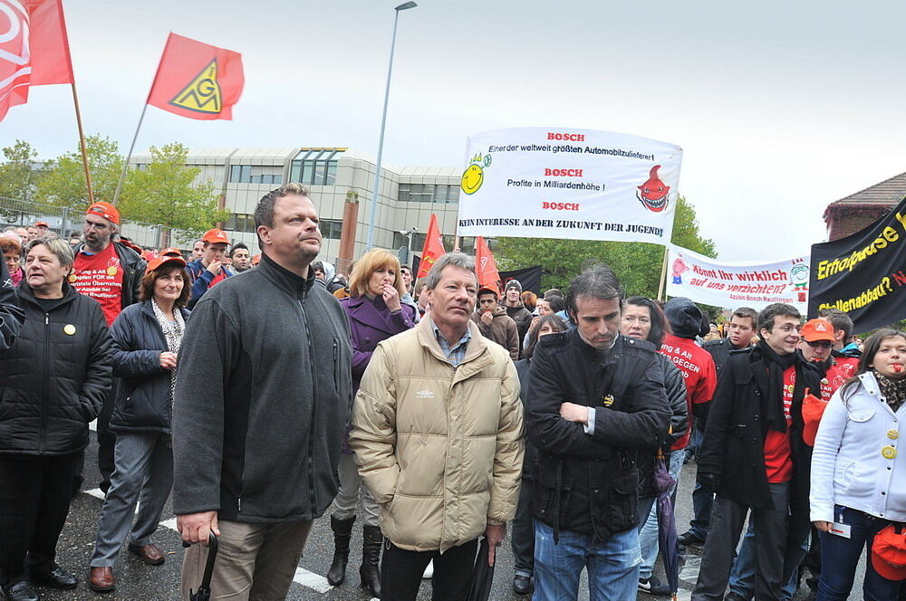 Protestaktion Bosch Reutlingen Oktober 2010