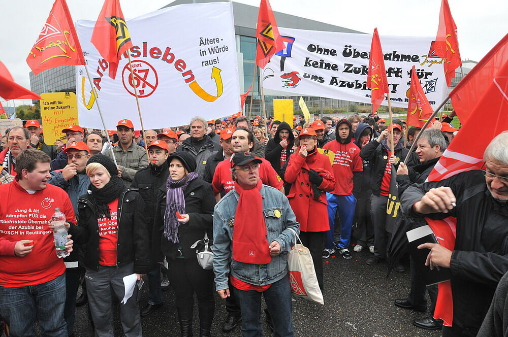 Protestaktion Bosch Reutlingen Oktober 2010