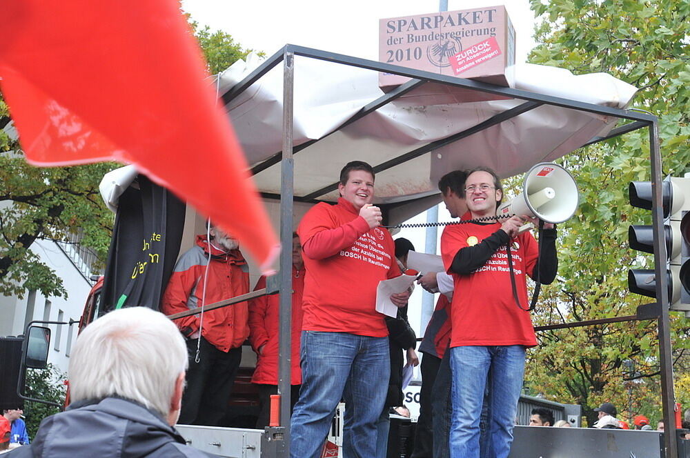 Protestaktion Bosch Reutlingen Oktober 2010