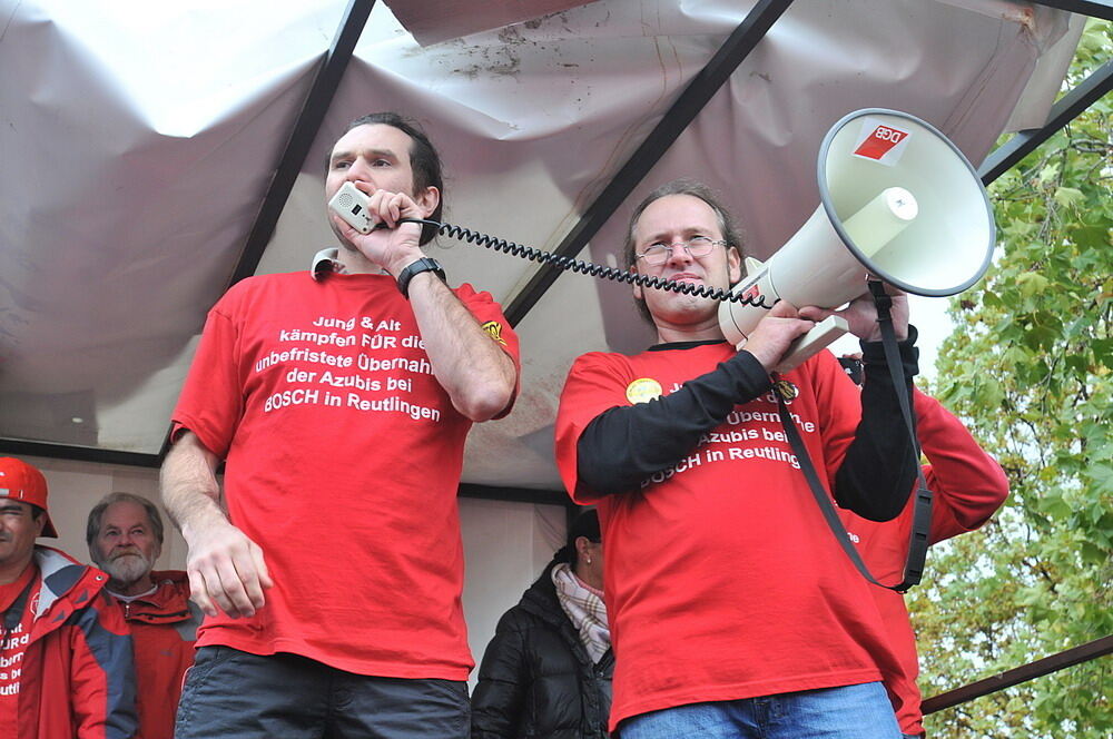 Protestaktion Bosch Reutlingen Oktober 2010