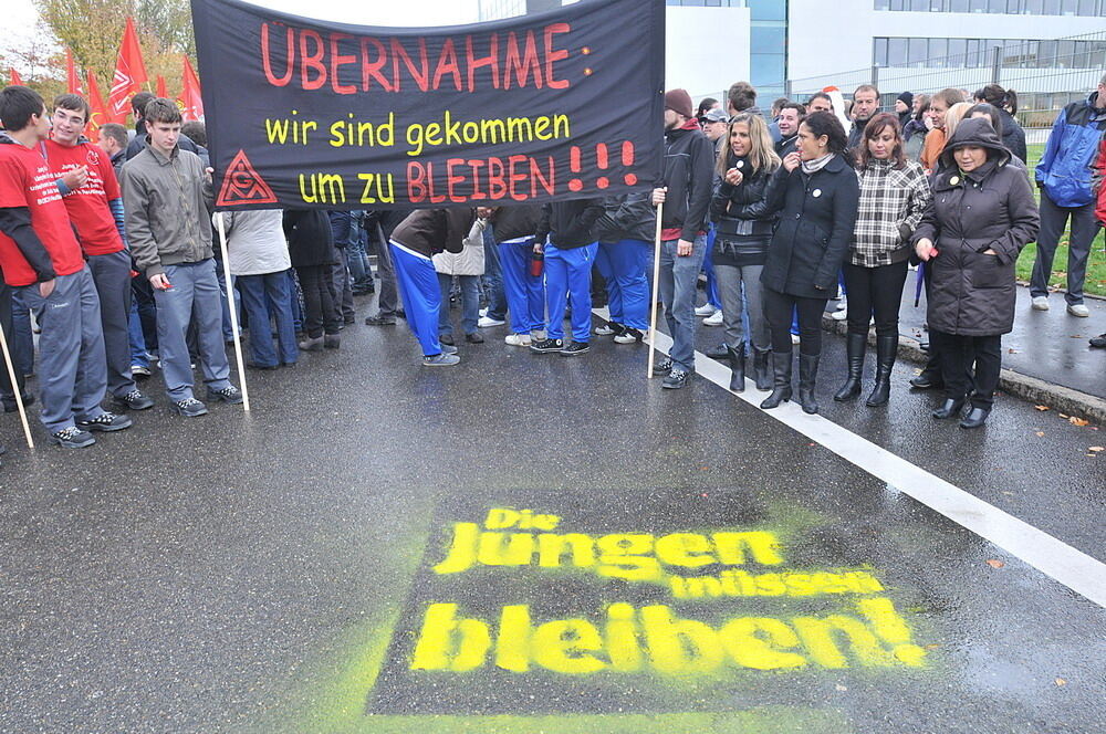 Protestaktion Bosch Reutlingen Oktober 2010