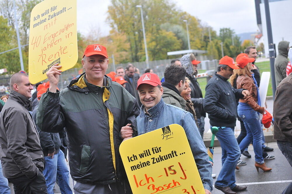 Protestaktion Bosch Reutlingen Oktober 2010