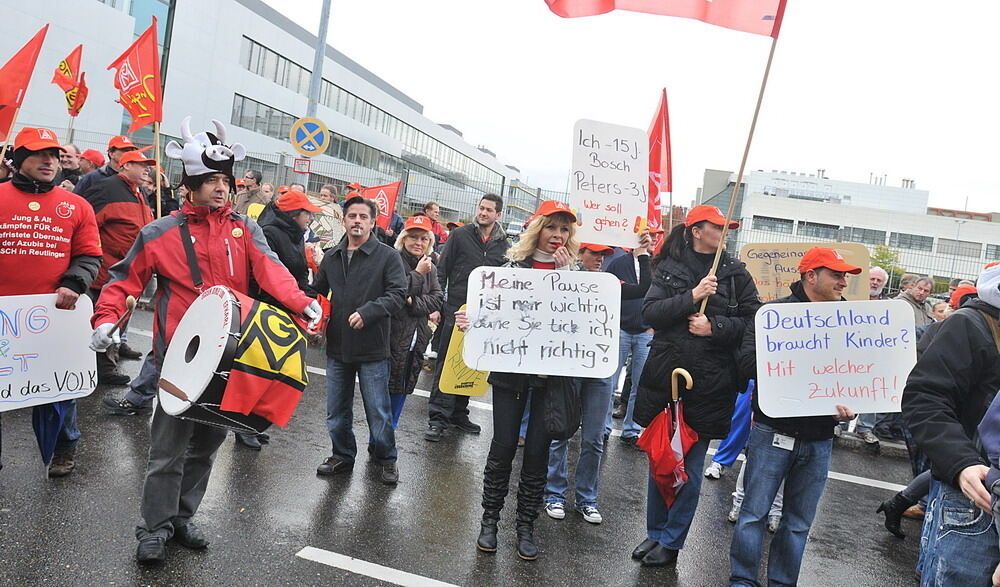 Protestaktion Bosch Reutlingen Oktober 2010