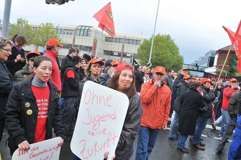 Protestaktion Bosch Reutlingen Oktober 2010