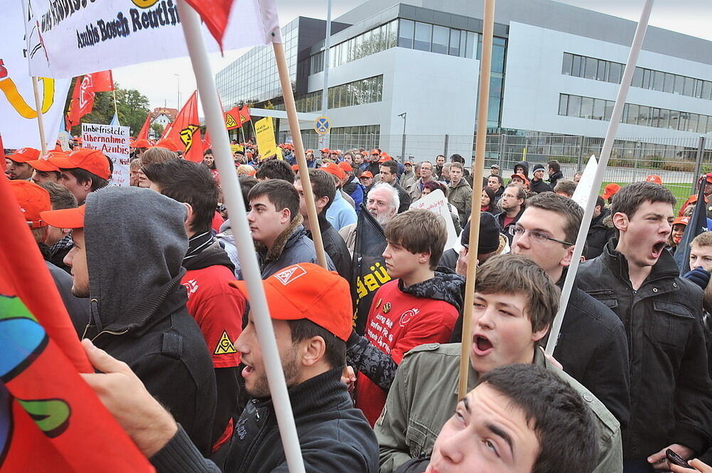 Protestaktion Bosch Reutlingen Oktober 2010