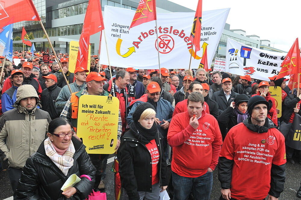 Protestaktion Bosch Reutlingen Oktober 2010