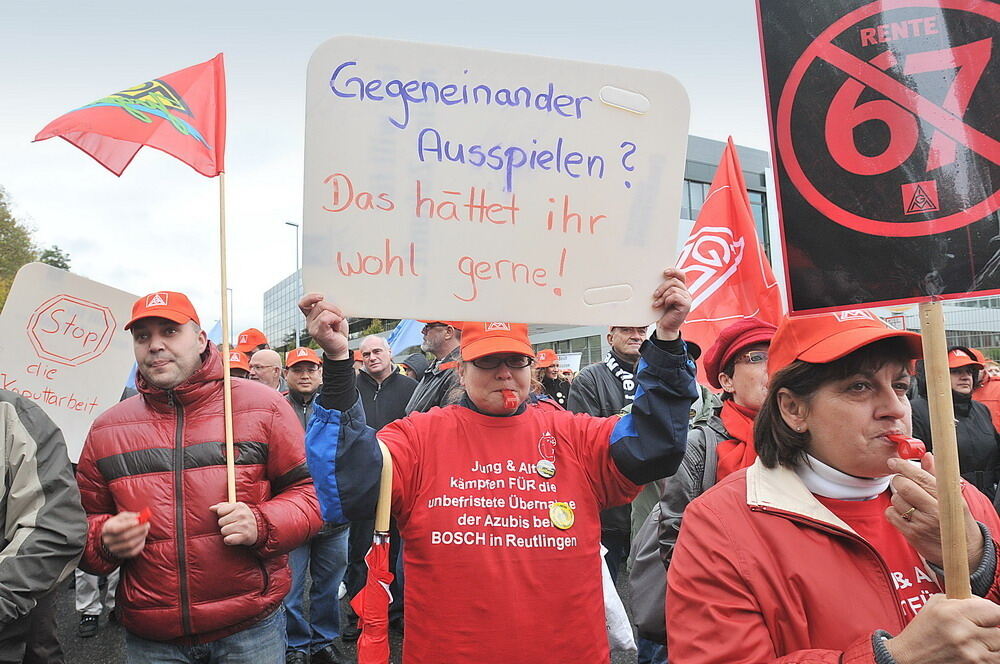 Protestaktion Bosch Reutlingen Oktober 2010