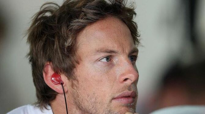 Jenson Button auf der Strecke in Sao Paulo.