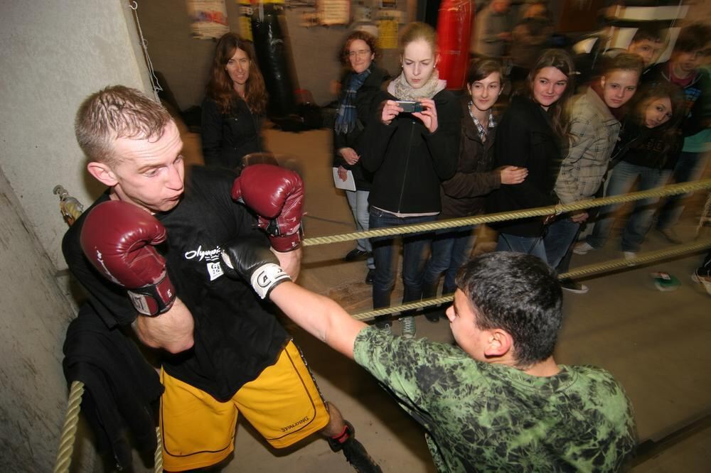 Zeitung macht Schule Boxtraining mit Björn Blaschke