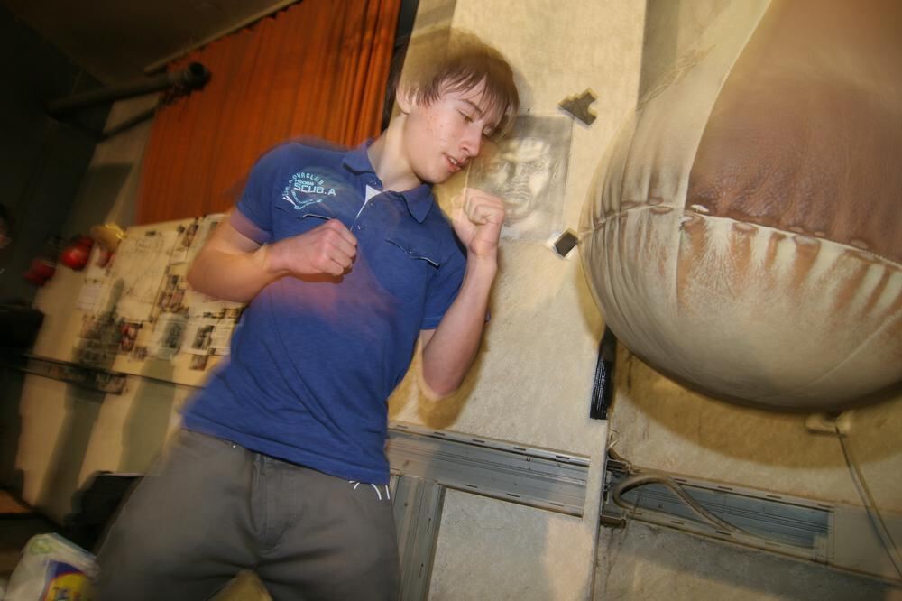 Zeitung macht Schule Boxtraining mit Björn Blaschke