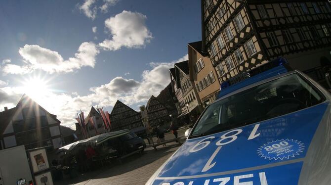 Derzeit ist es still in Bad Urach. Die Polizei wird nur selten gebraucht, was sich schnell ändern kann. GEA-FOTO: FINK