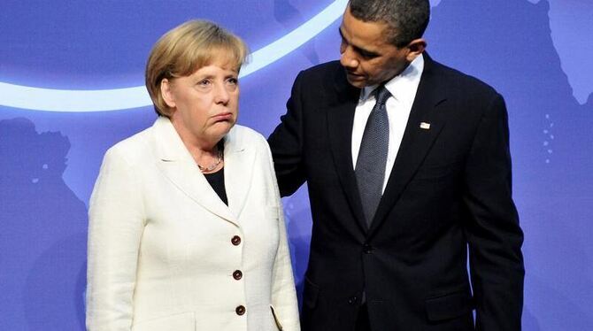 Kanzlerin Angela Merkel und US-Präsident Barack Obama in Washington. (Archivfoto vom 12.04.2010)