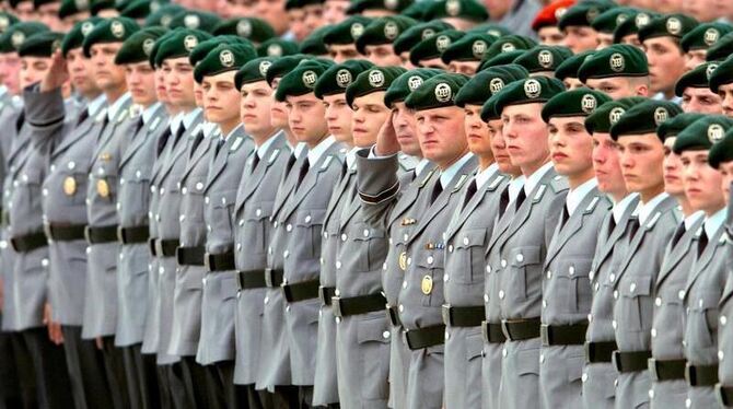 Rekruten der Bundeswehr.