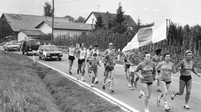 Andere Art der Städteverbindung: im Marathonlauf. GEA-ARCHIVFOTO