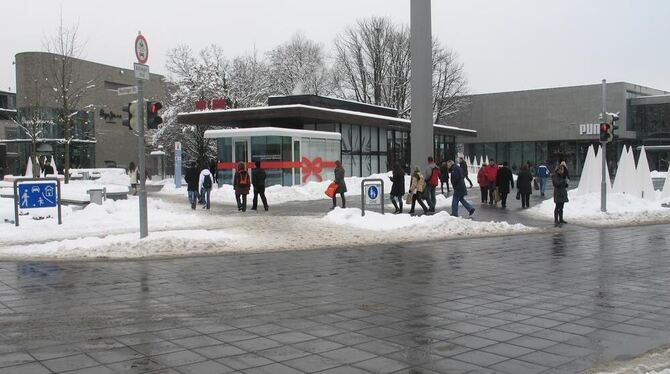 Der Lindenplatz mit seiner modernen Architektur.